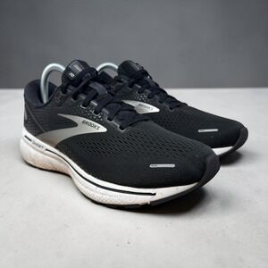Brooks Ghost 14 Womens Running Shoes Black Pearl White 1203561B067 Size 9.5